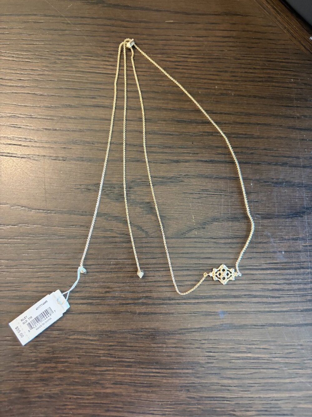 Kendra Scott Lariat, Gold with Rhinestones, New With Tags!